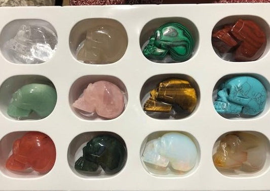 Stone Skulls Carved Assorted