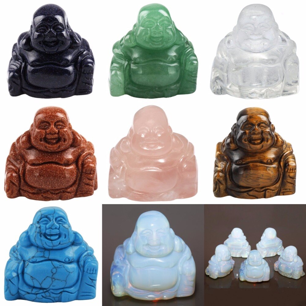 Stone Buddhas Carved Assorted