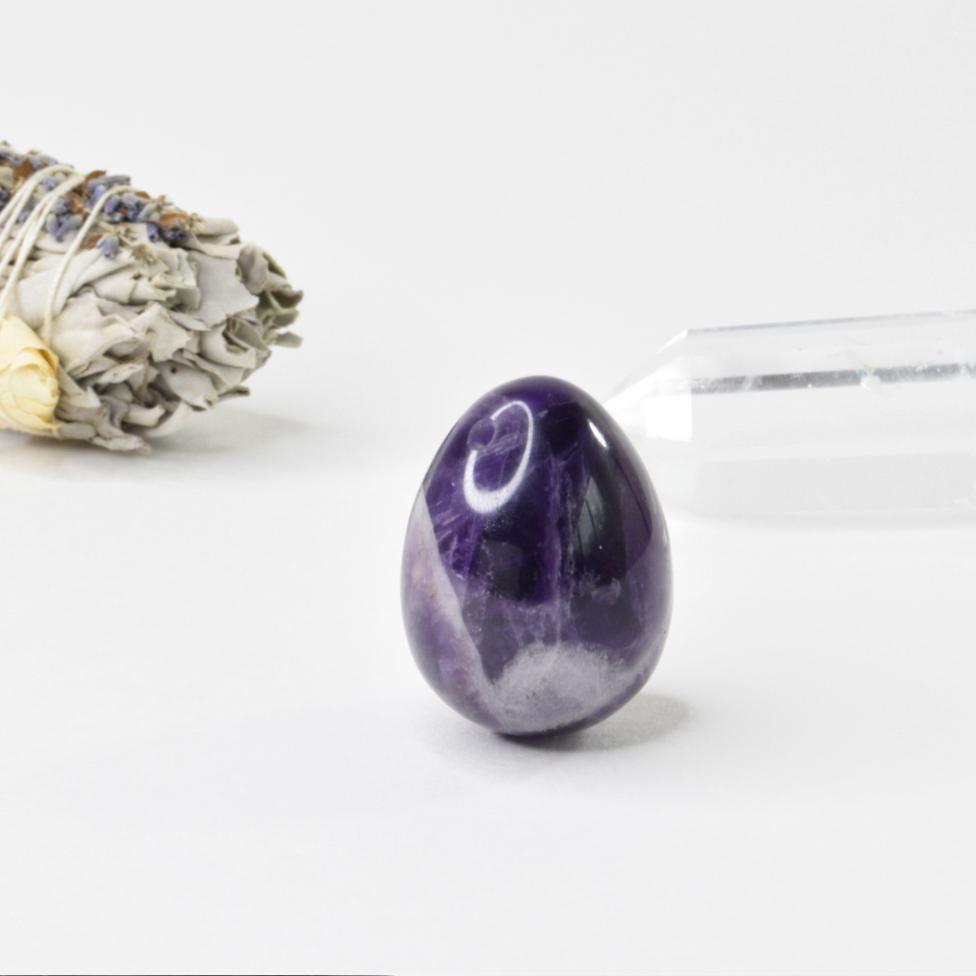 Amthyst Yoni Egg Drilled