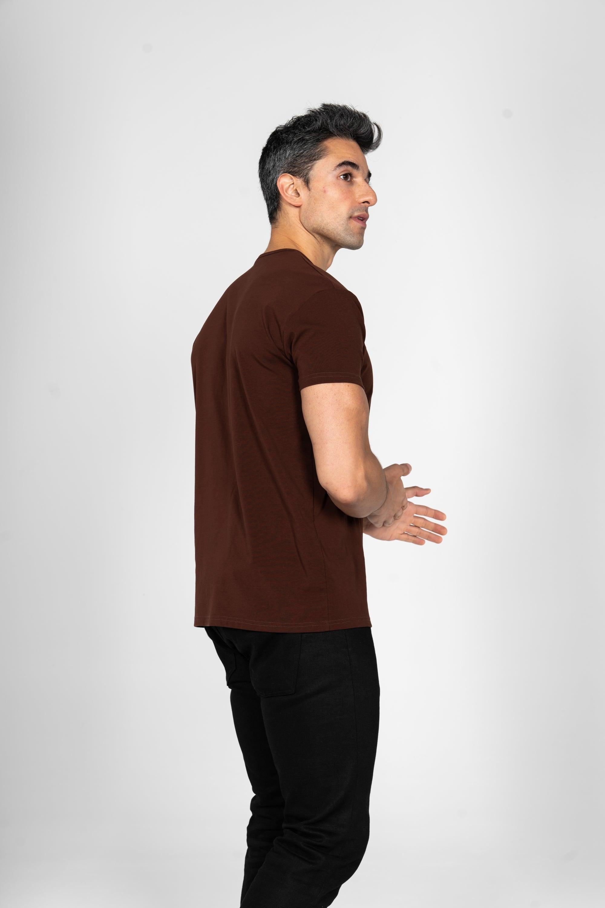 Classic Crew T-Shirt: Espresso - Rule Of Threads