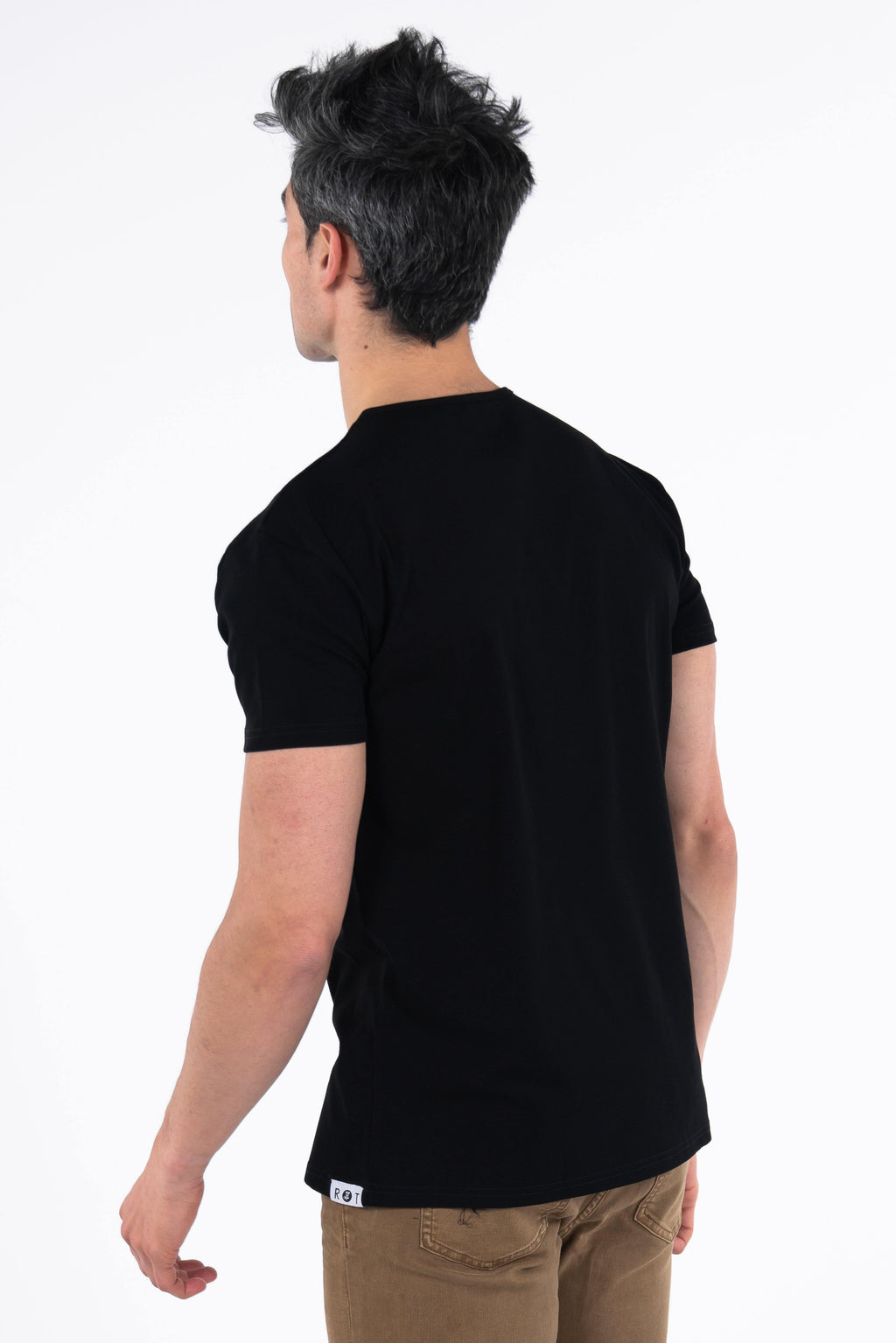 Classic Henley T-Shirt: Black - Rule Of Threads