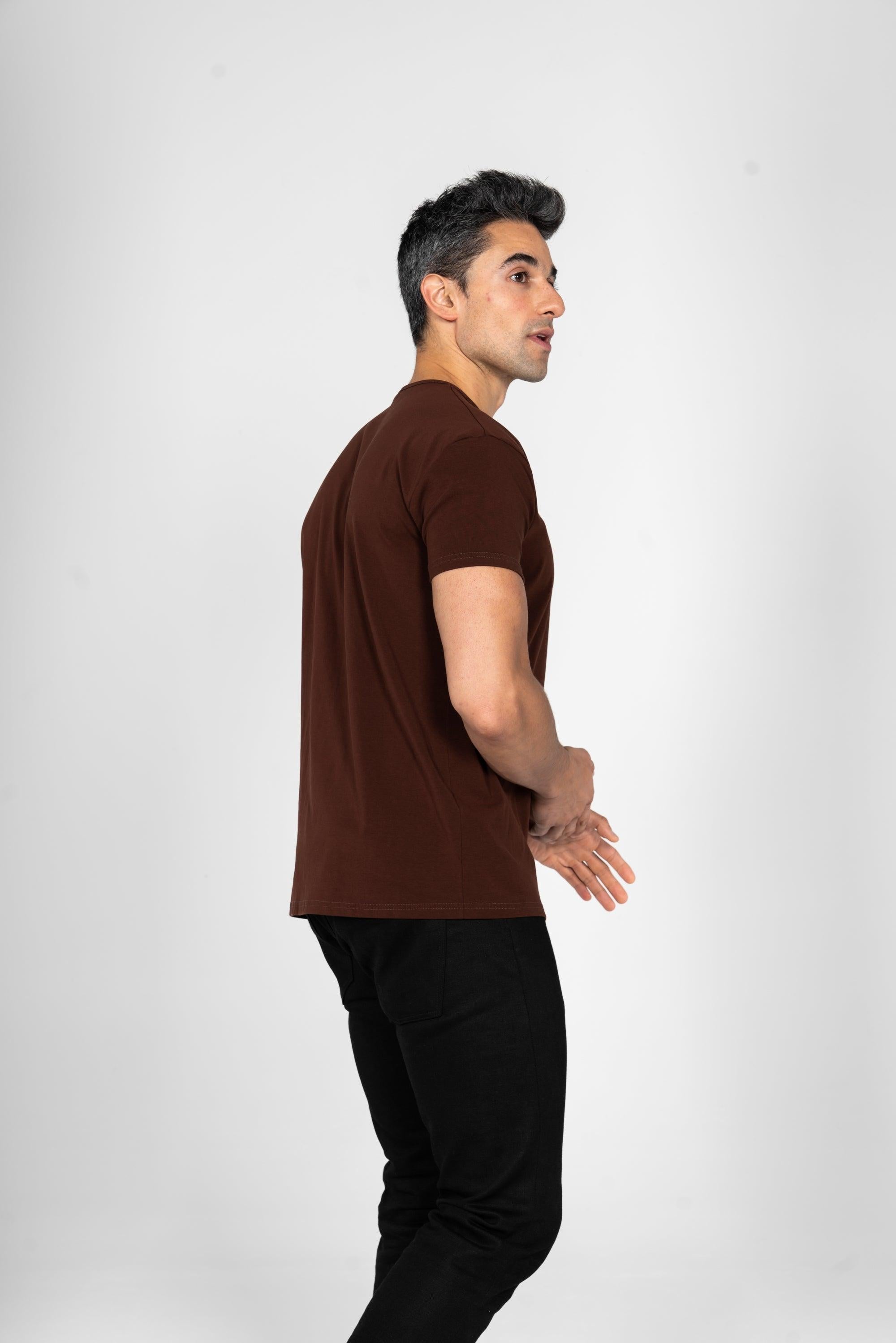 Classic Henley T-Shirt: Espresso - Rule Of Threads