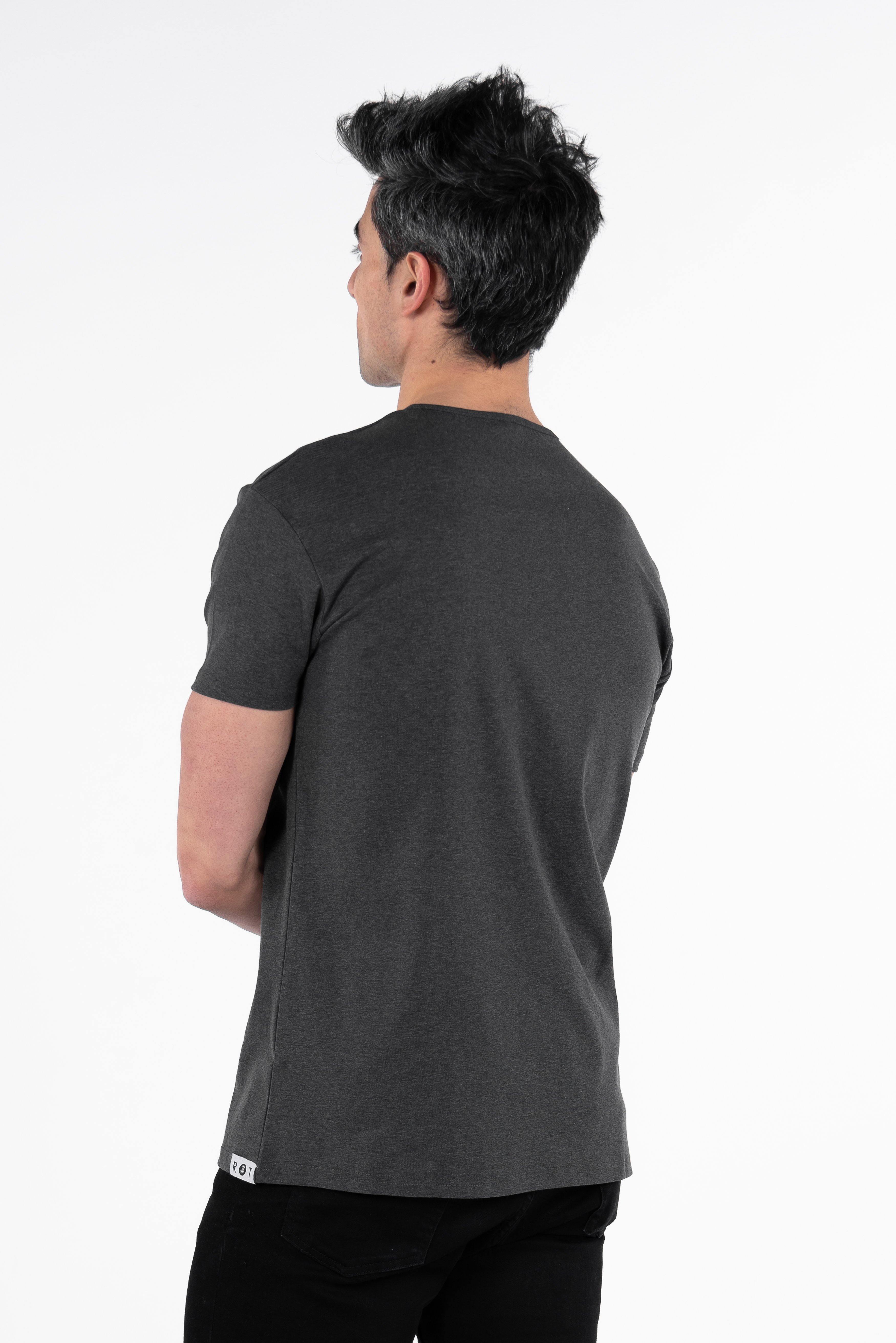 Classic Henley T-Shirt: Granite - Rule Of Threads