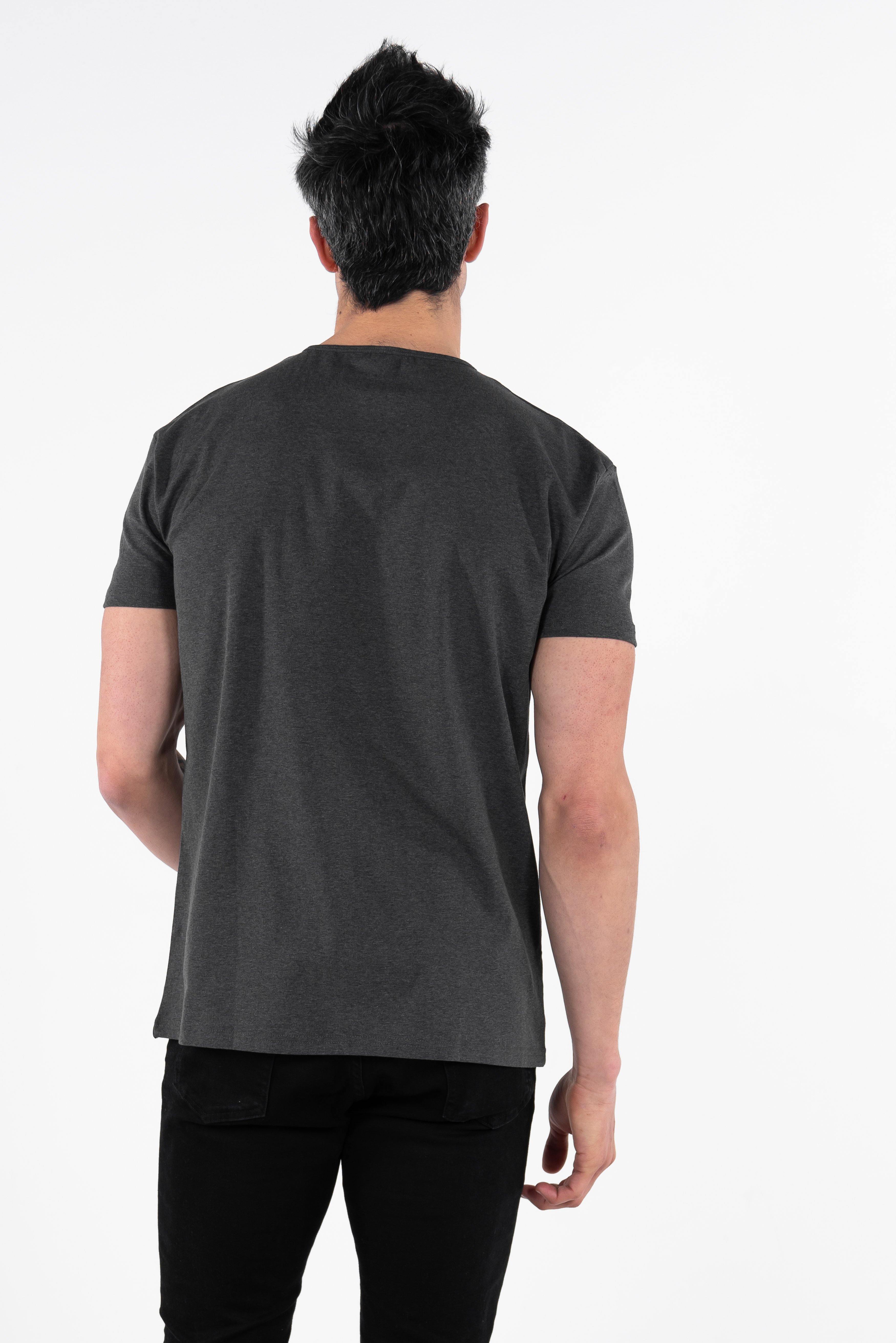 Classic Henley T-Shirt: Granite - Rule Of Threads