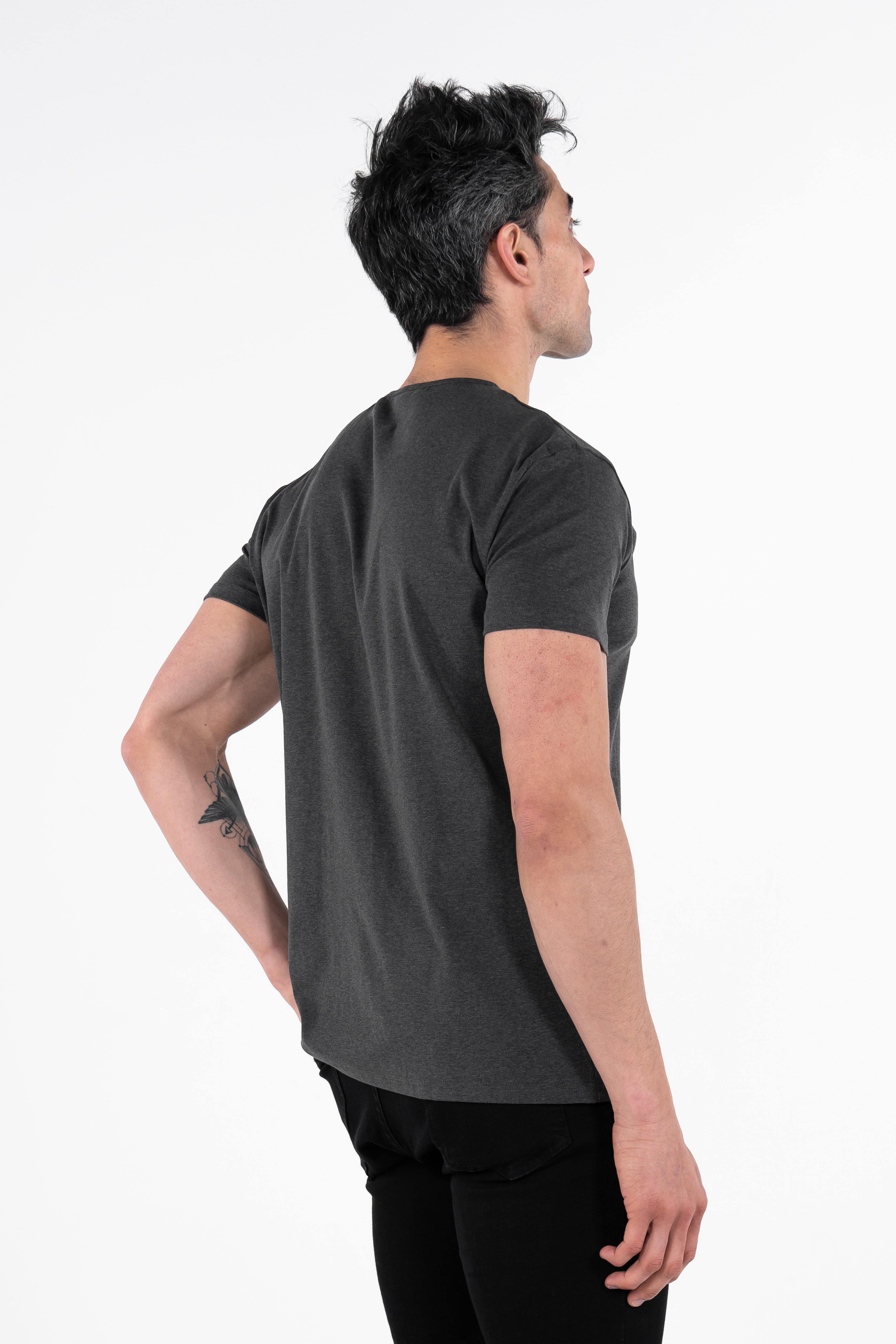 Classic Henley T-Shirt: Granite - Rule Of Threads
