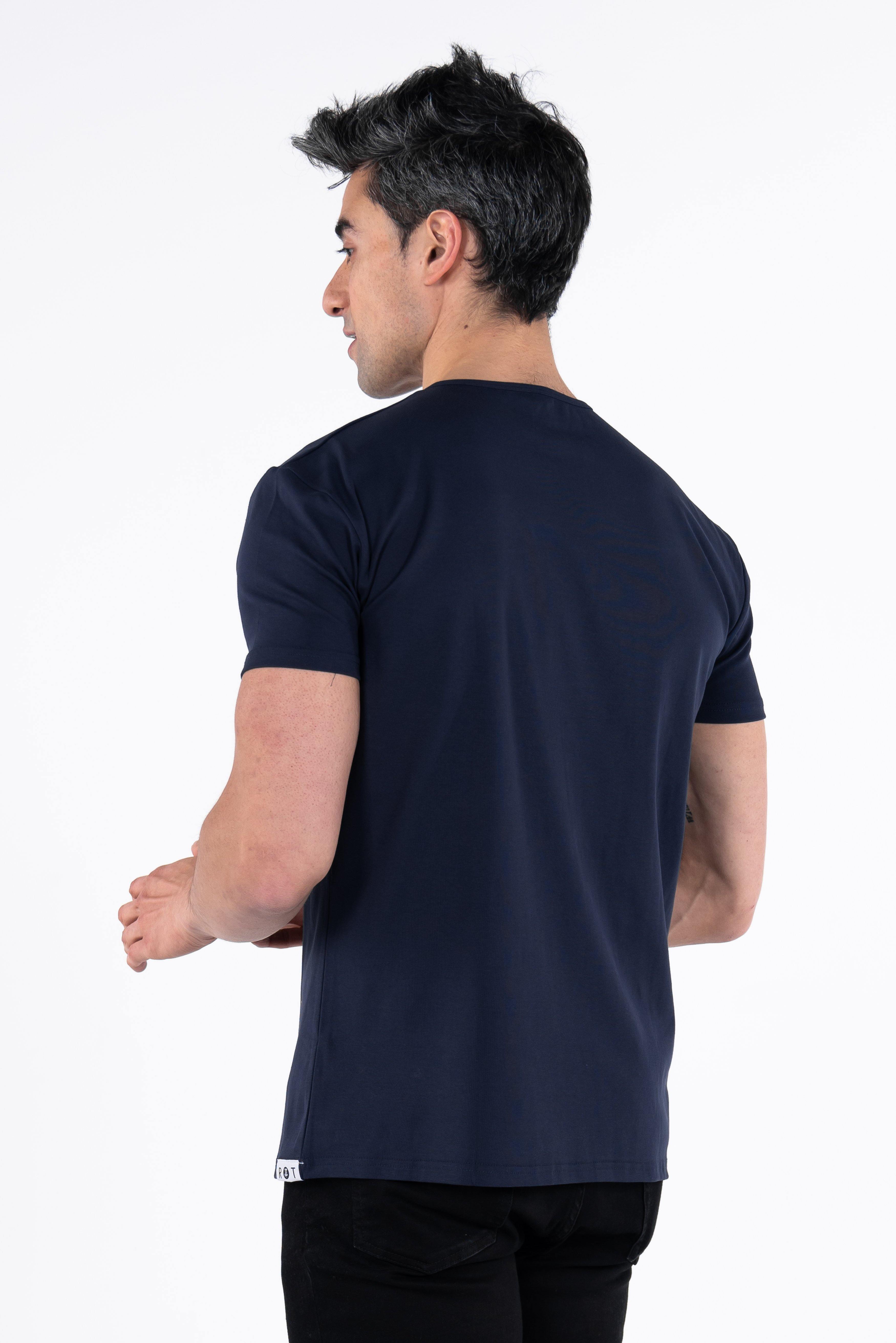 Classic Henley T-Shirt: NY Blue - Rule Of Threads