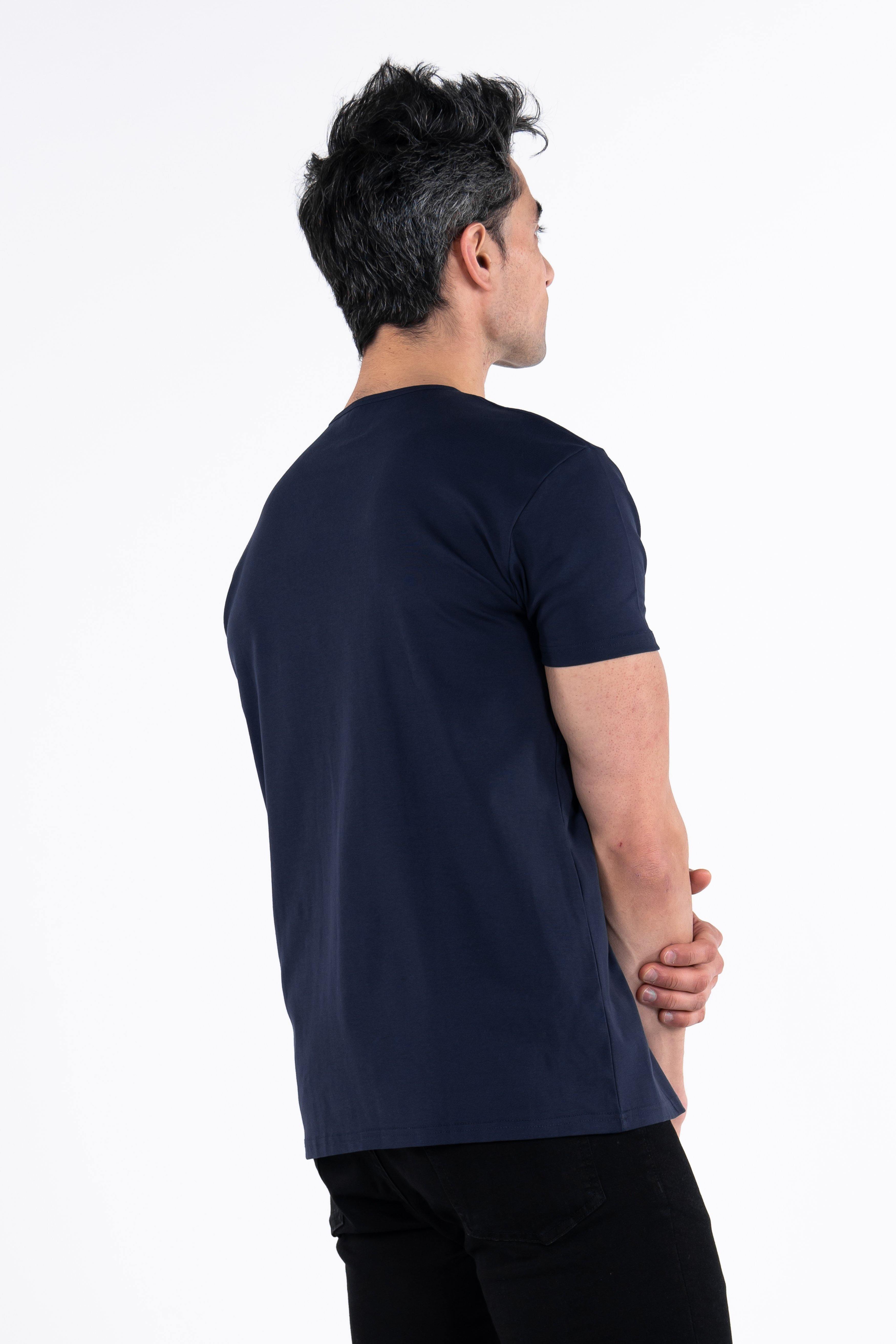 Classic Henley T-Shirt: NY Blue - Rule Of Threads