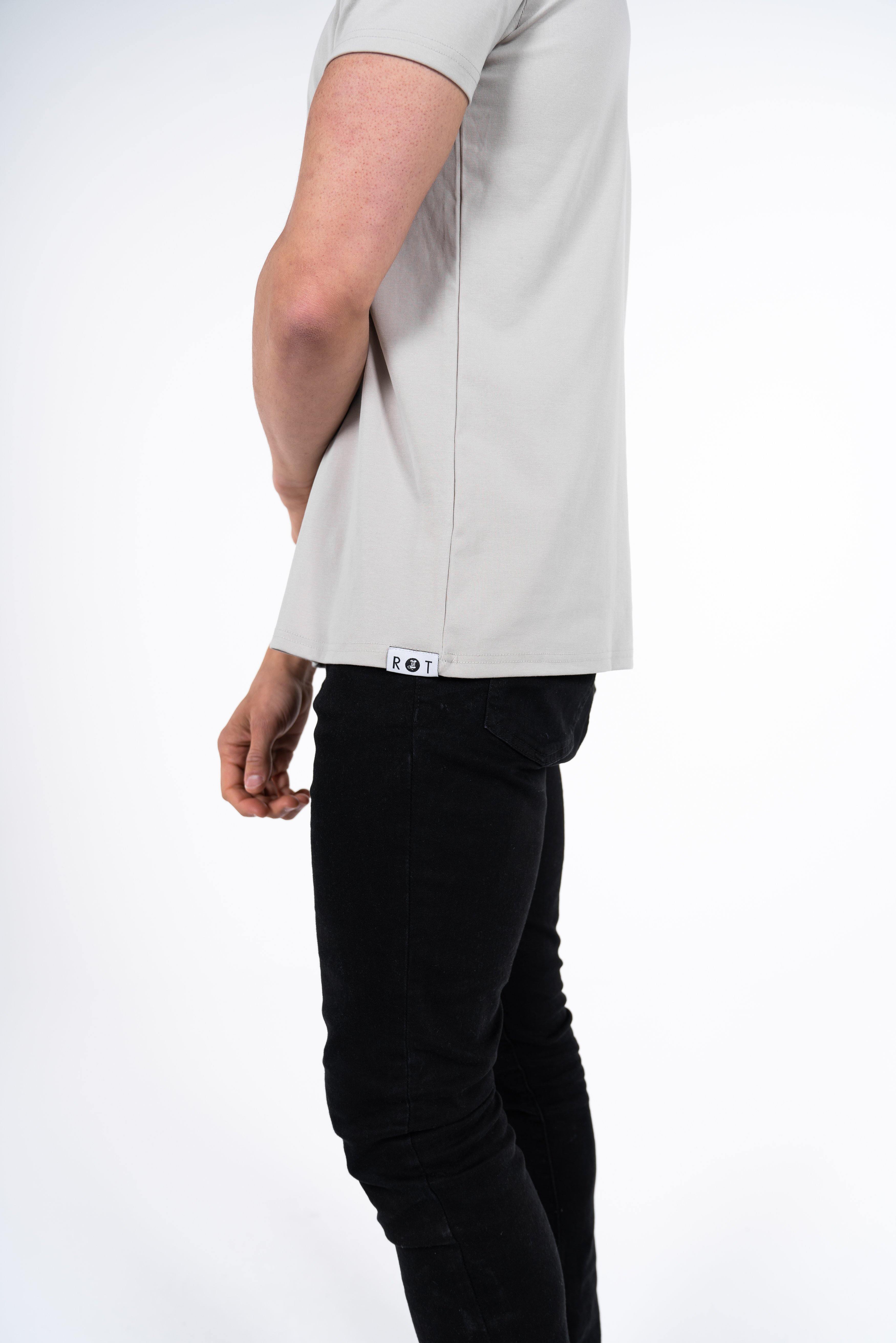 Classic Henley T-Shirt: Stone - Rule Of Threads