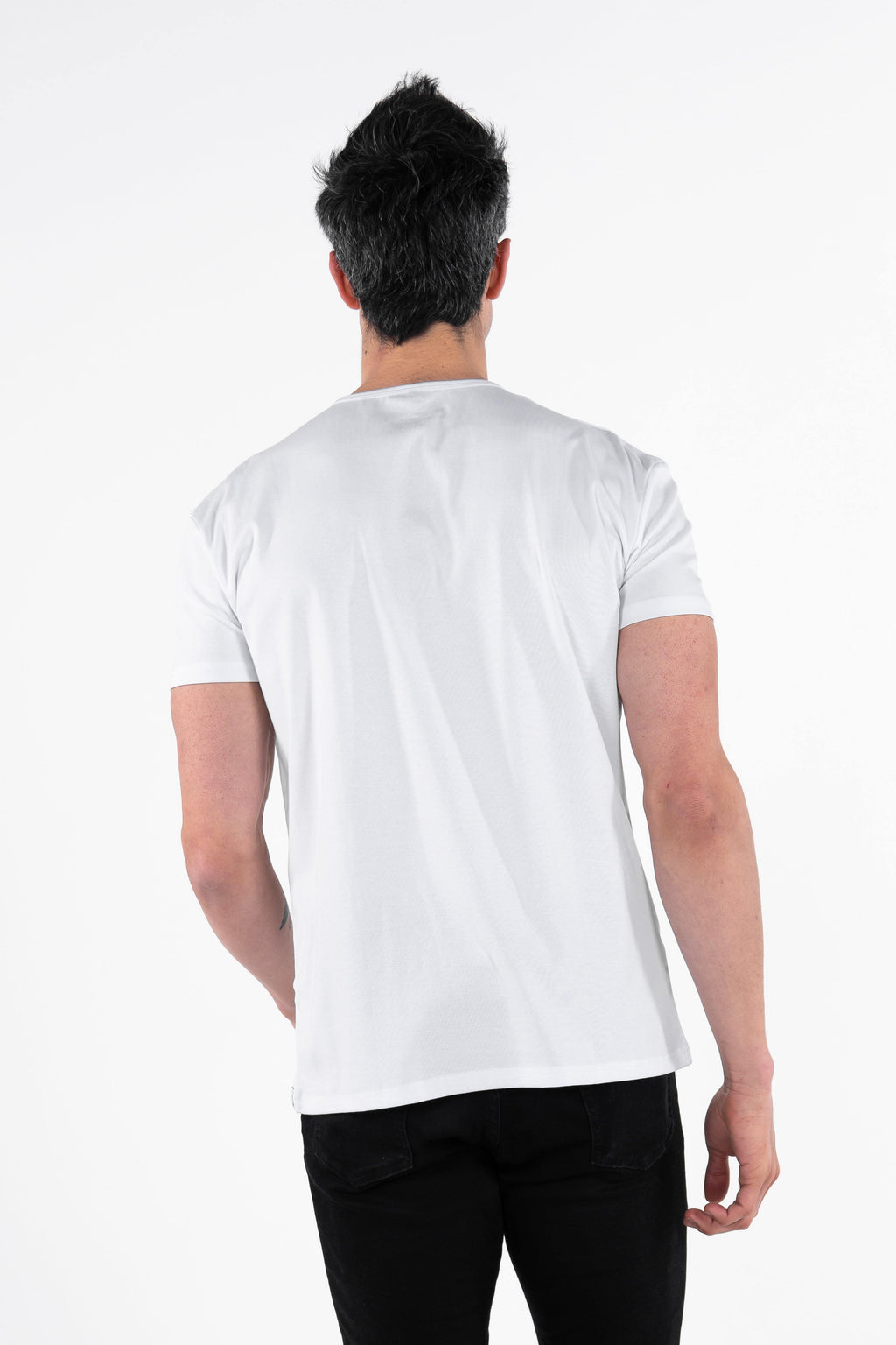 Classic Henley T-Shirt: White - Rule Of Threads