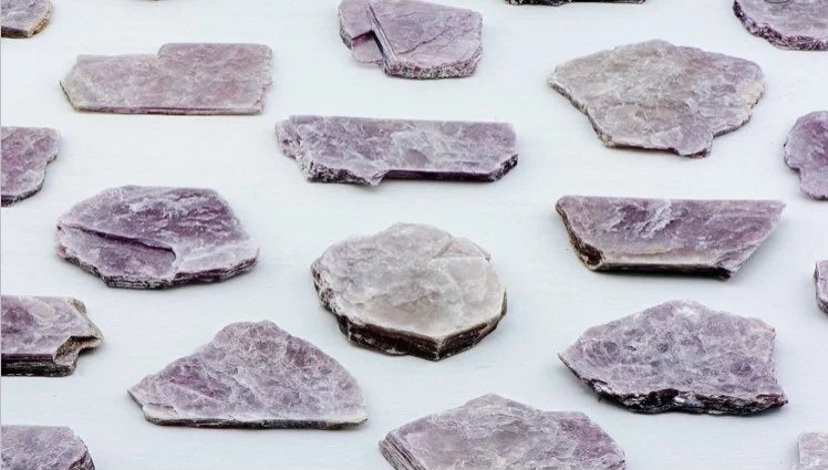 Lepidolite Raw Flat Small