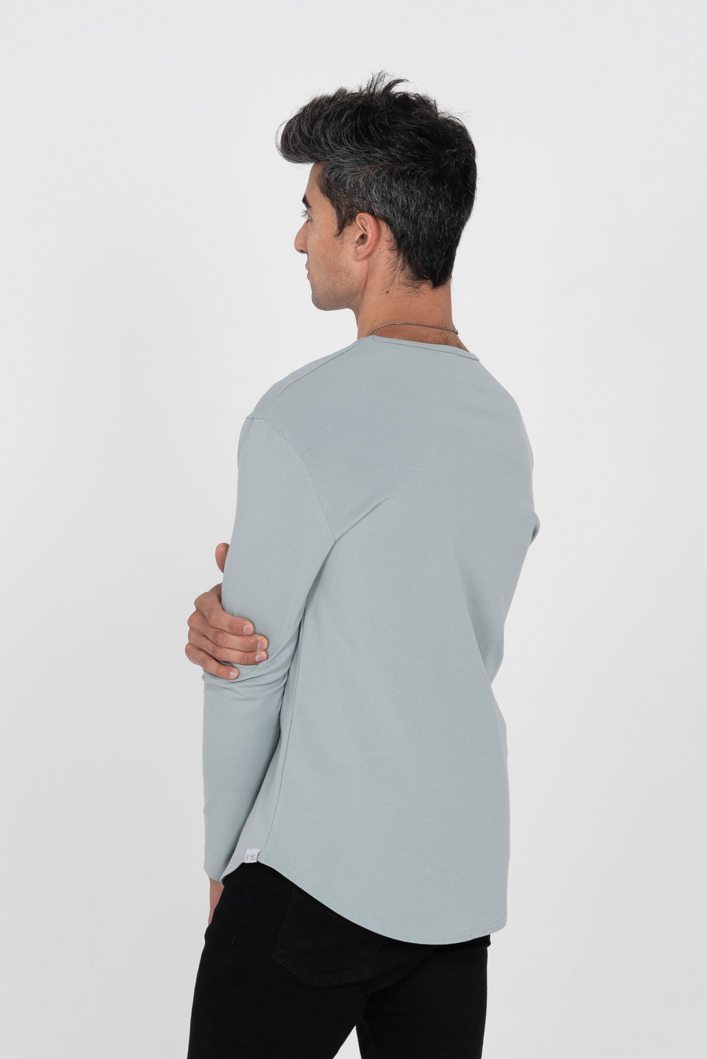 L/S Curve Crew: Arctic Blue - Rule Of Threads