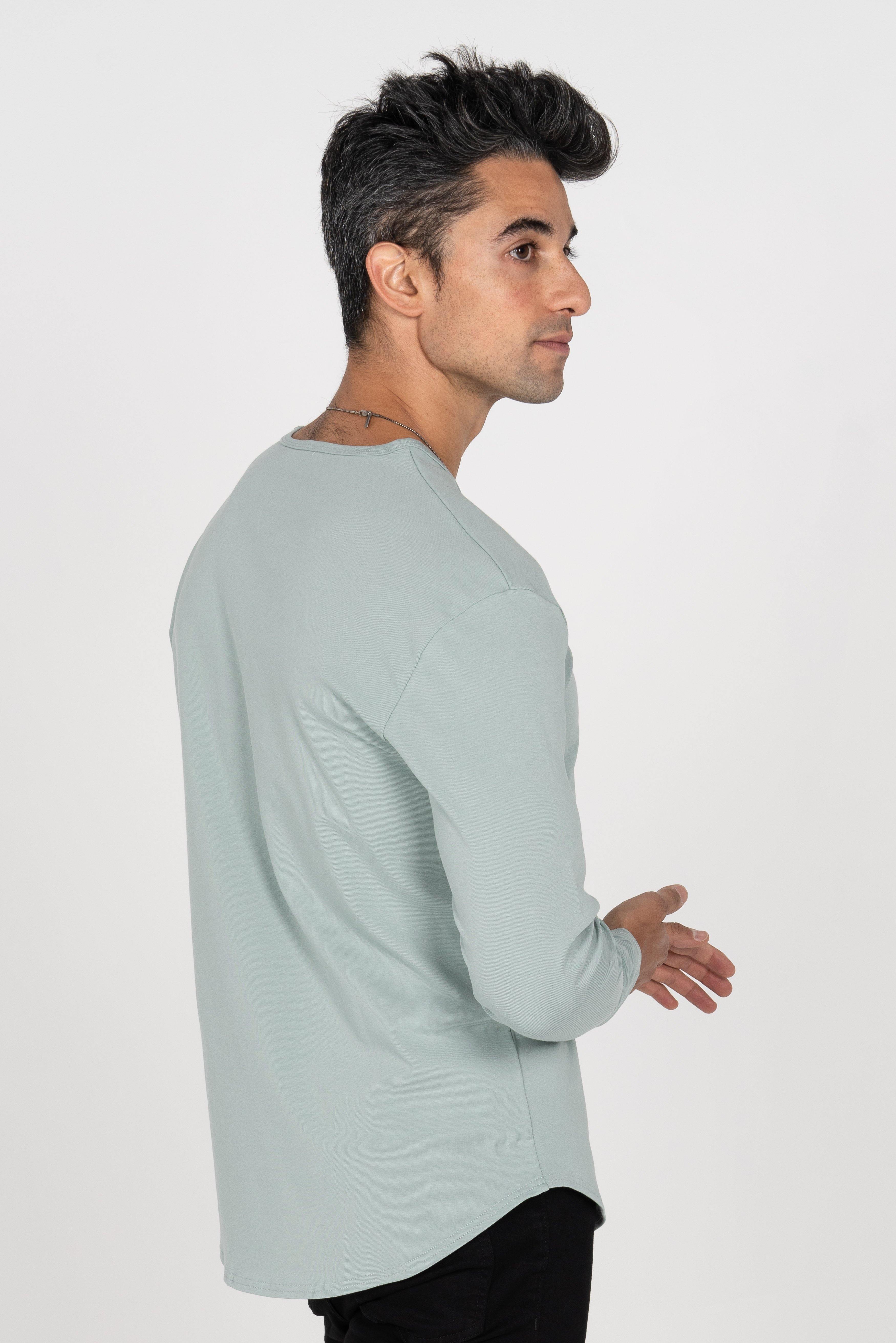 L/S Curve Crew: Arctic Blue - Rule Of Threads