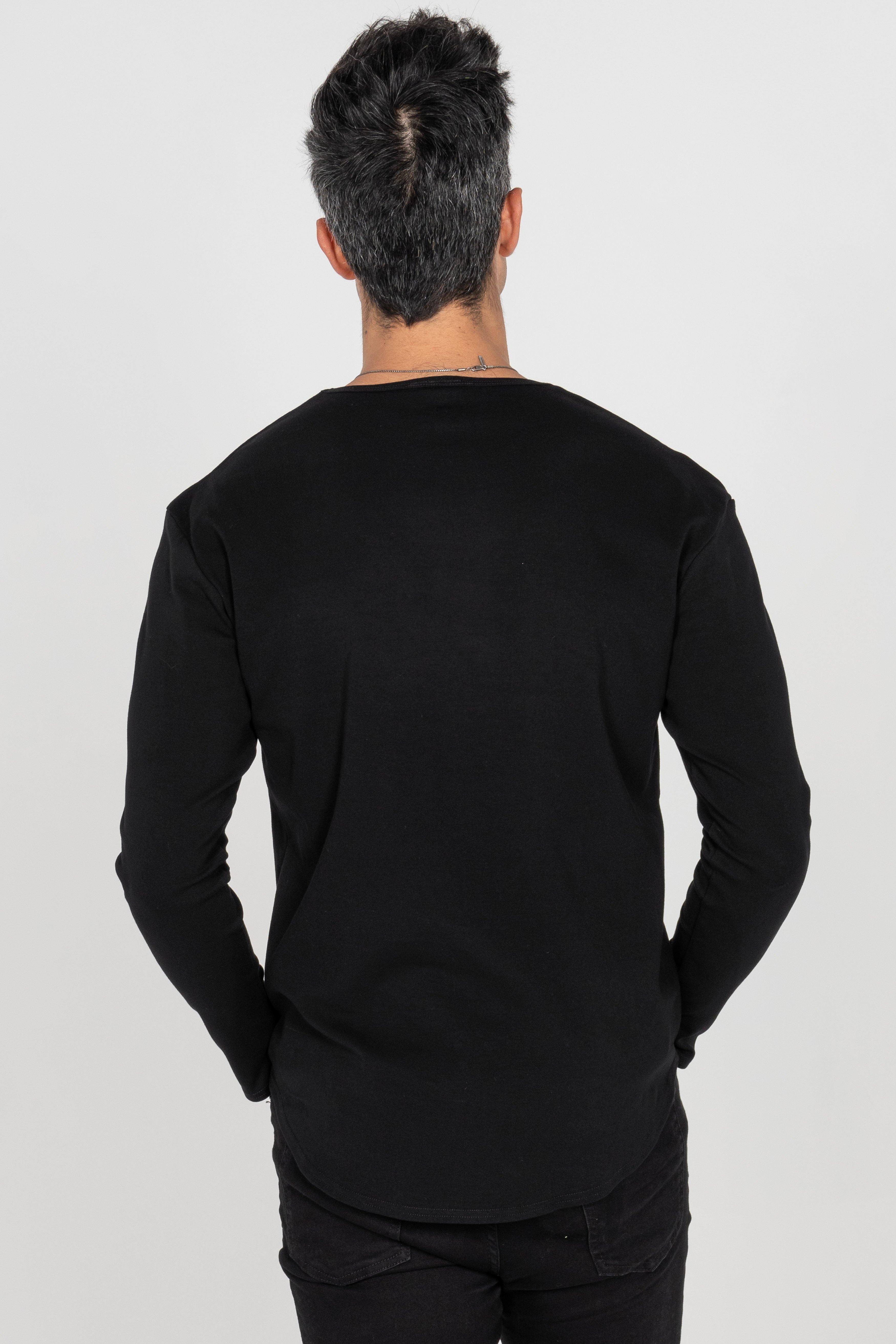 L/S Curve Crew: Black - Rule Of Threads