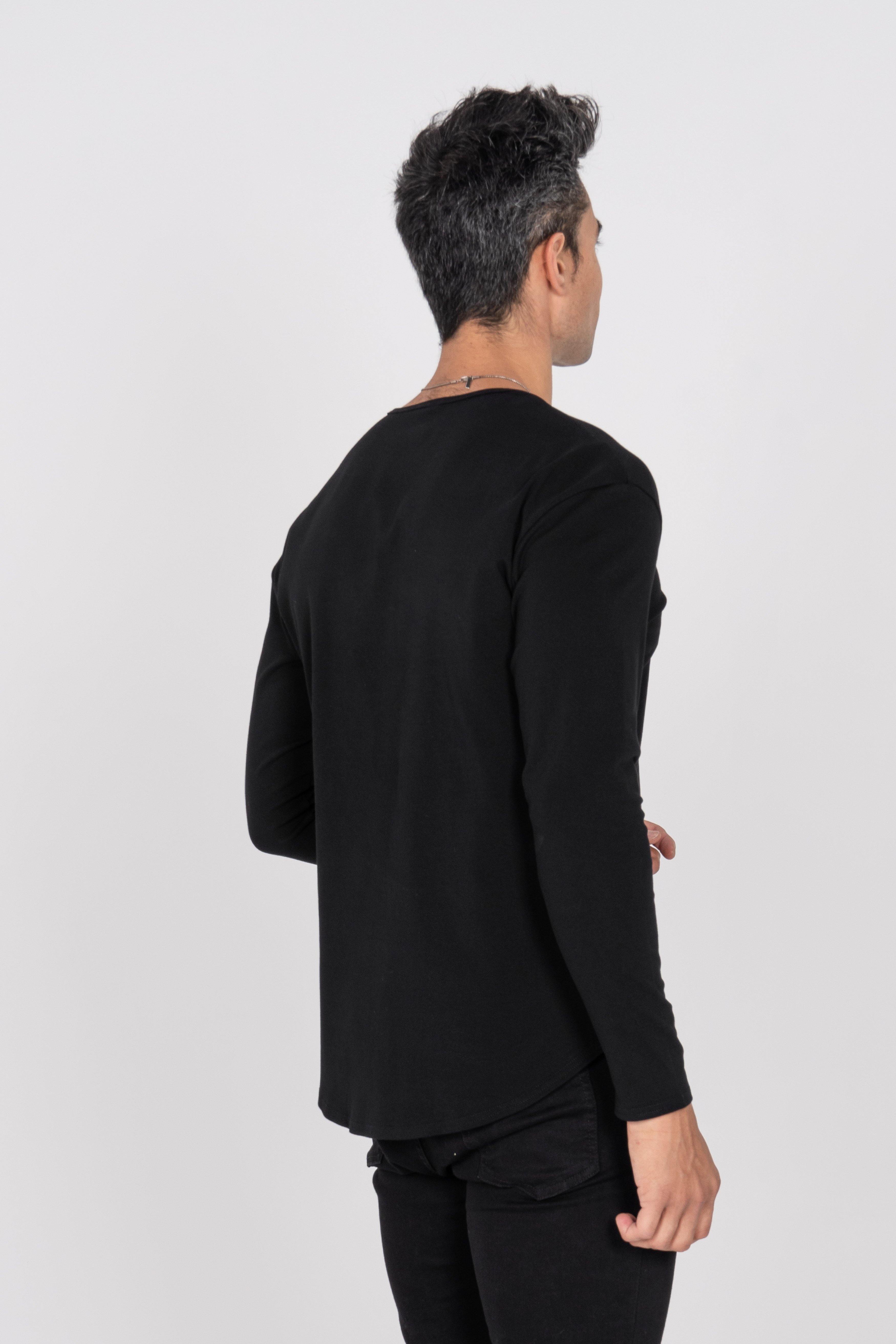 L/S Curve Crew: Black - Rule Of Threads