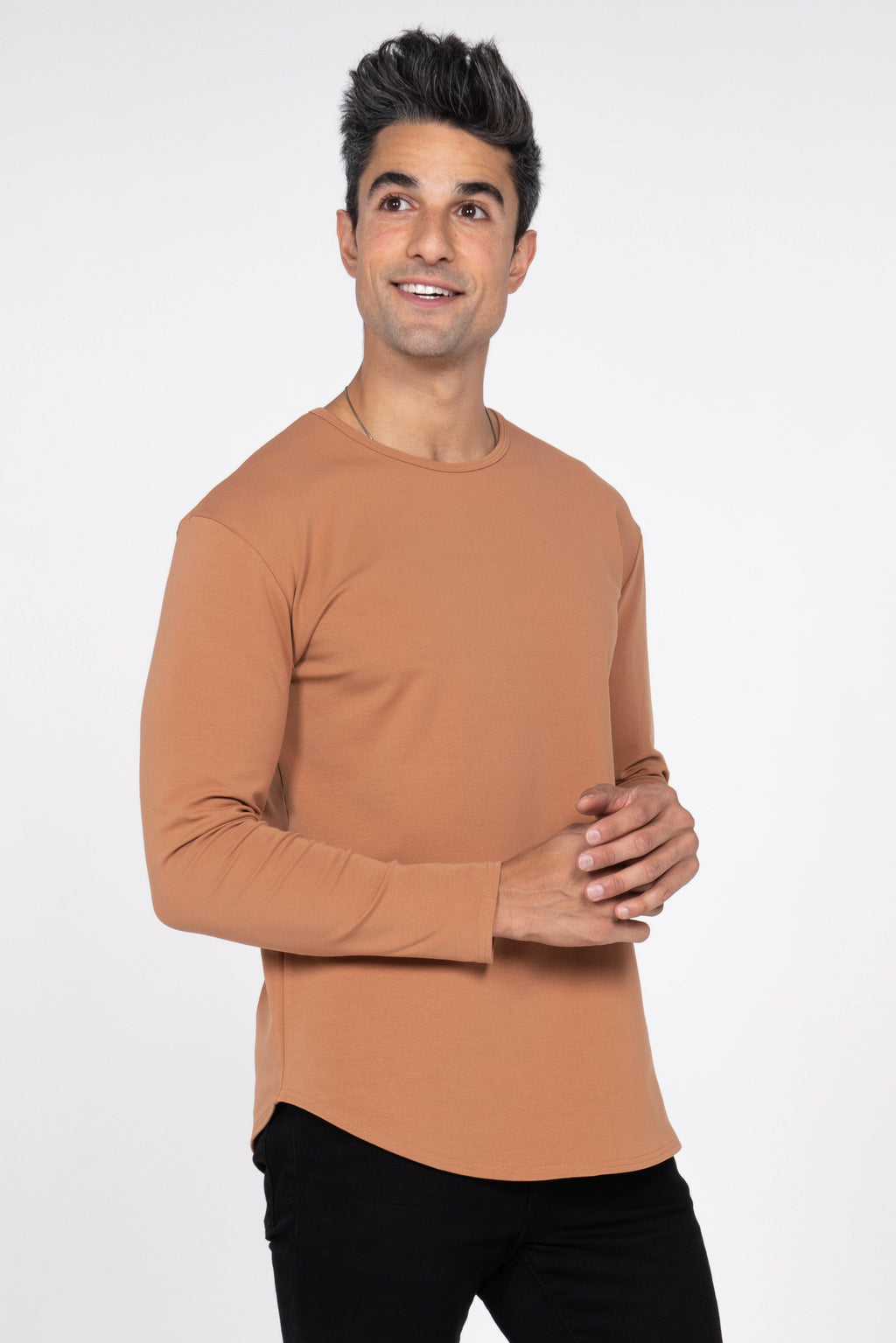 L/S Curve Crew: Caramel - Rule Of Threads
