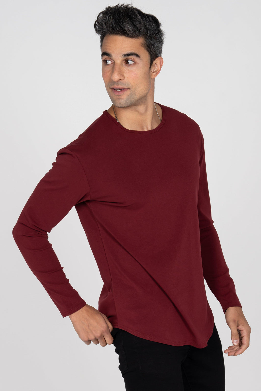L/S Curve Crew: Merlot - Rule Of Threads