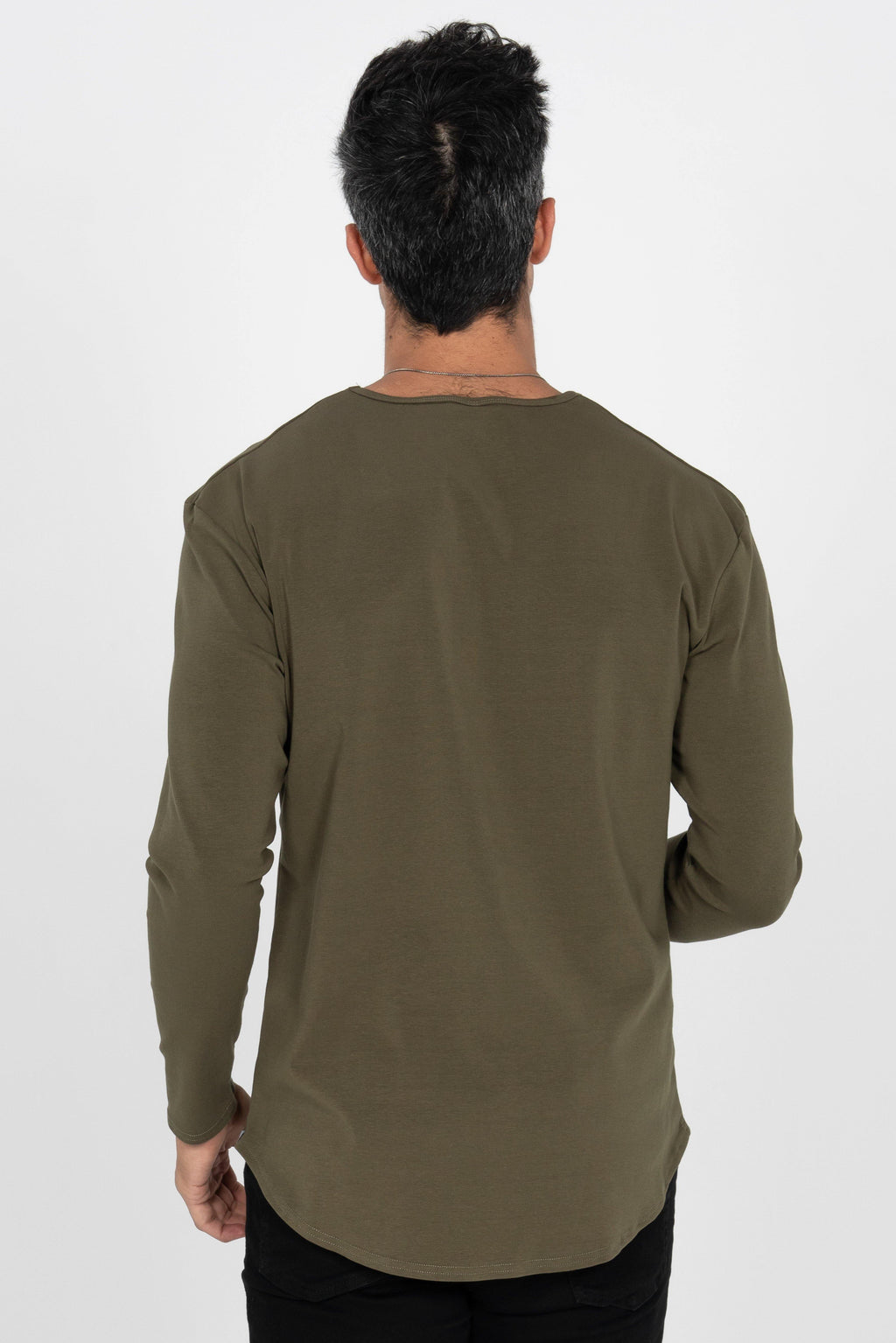 L/S Curve Crew: Olive - Rule Of Threads