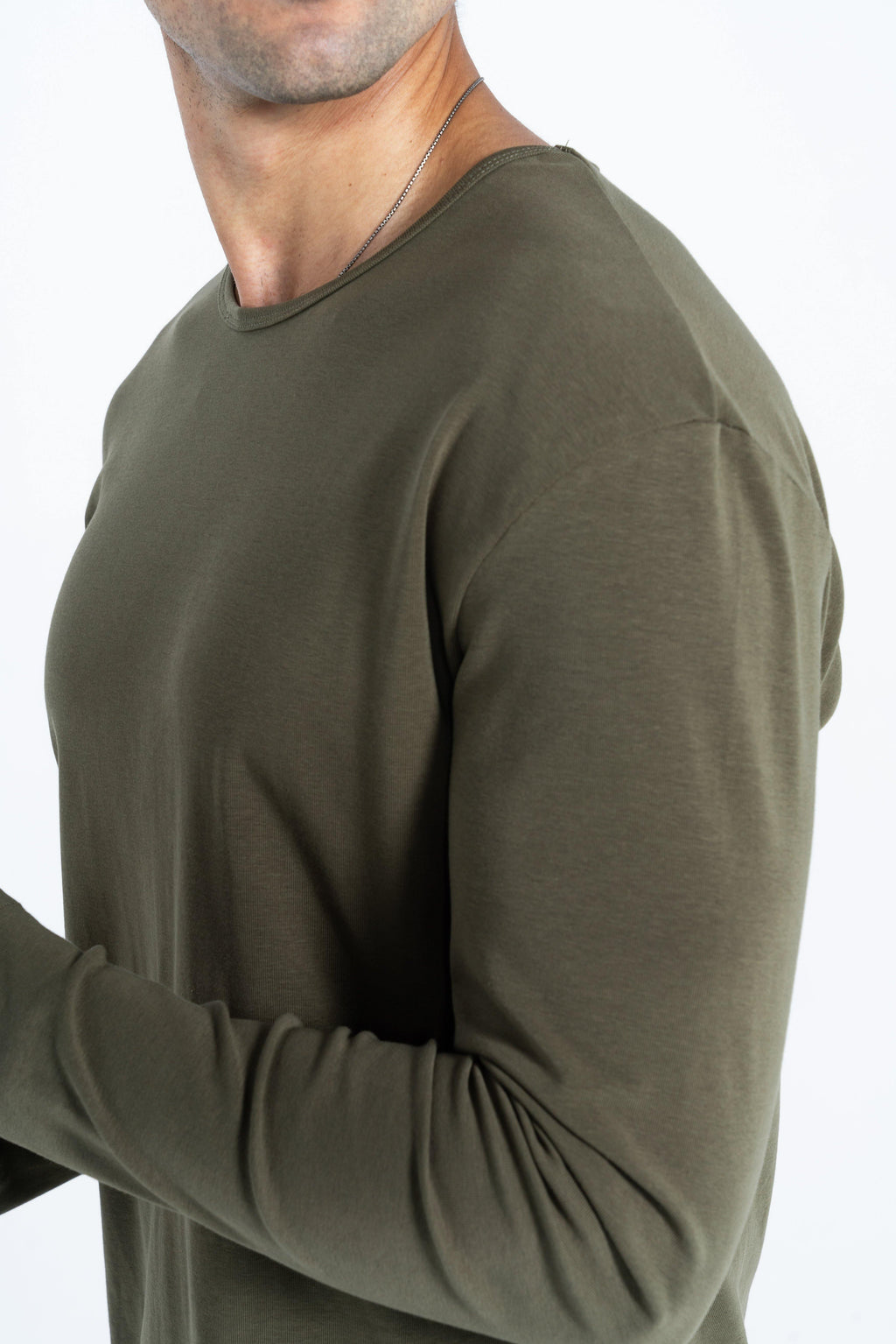 L/S Curve Crew: Olive - Rule Of Threads