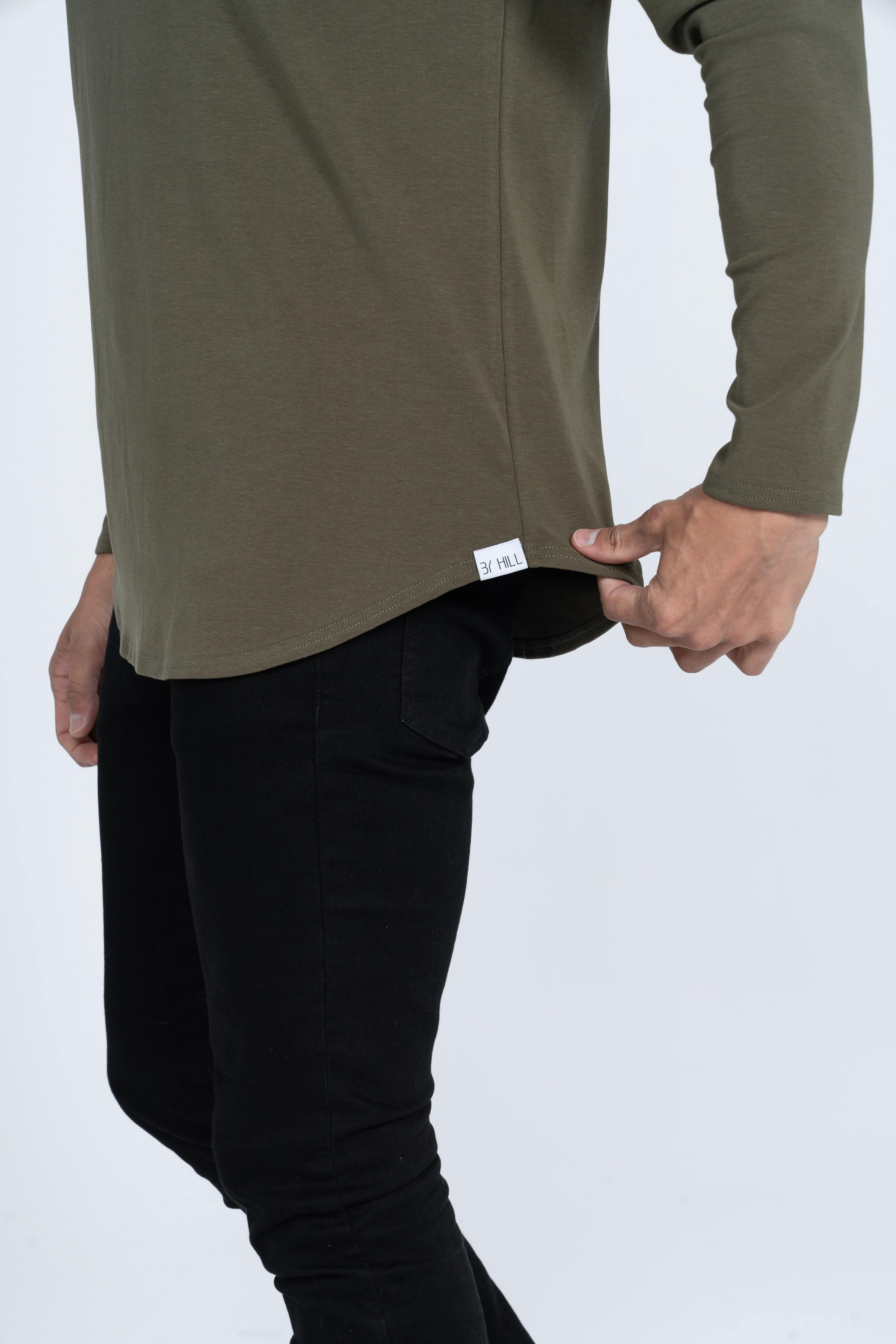 L/S Curve Crew: Olive - Rule Of Threads