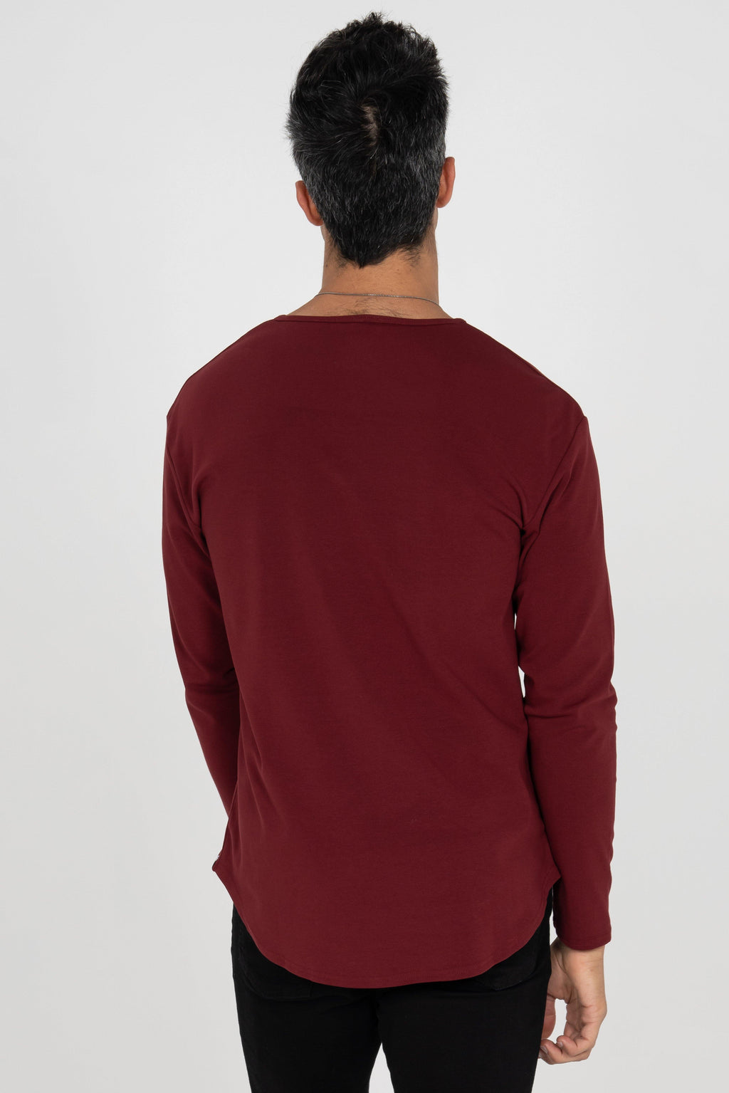 L/S Curve Henley: Merlot - Rule Of Threads