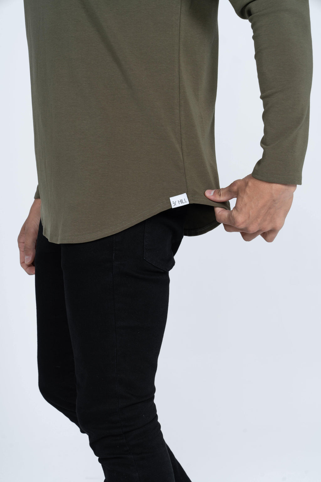 L/S Curve Henley: Olive - Rule Of Threads