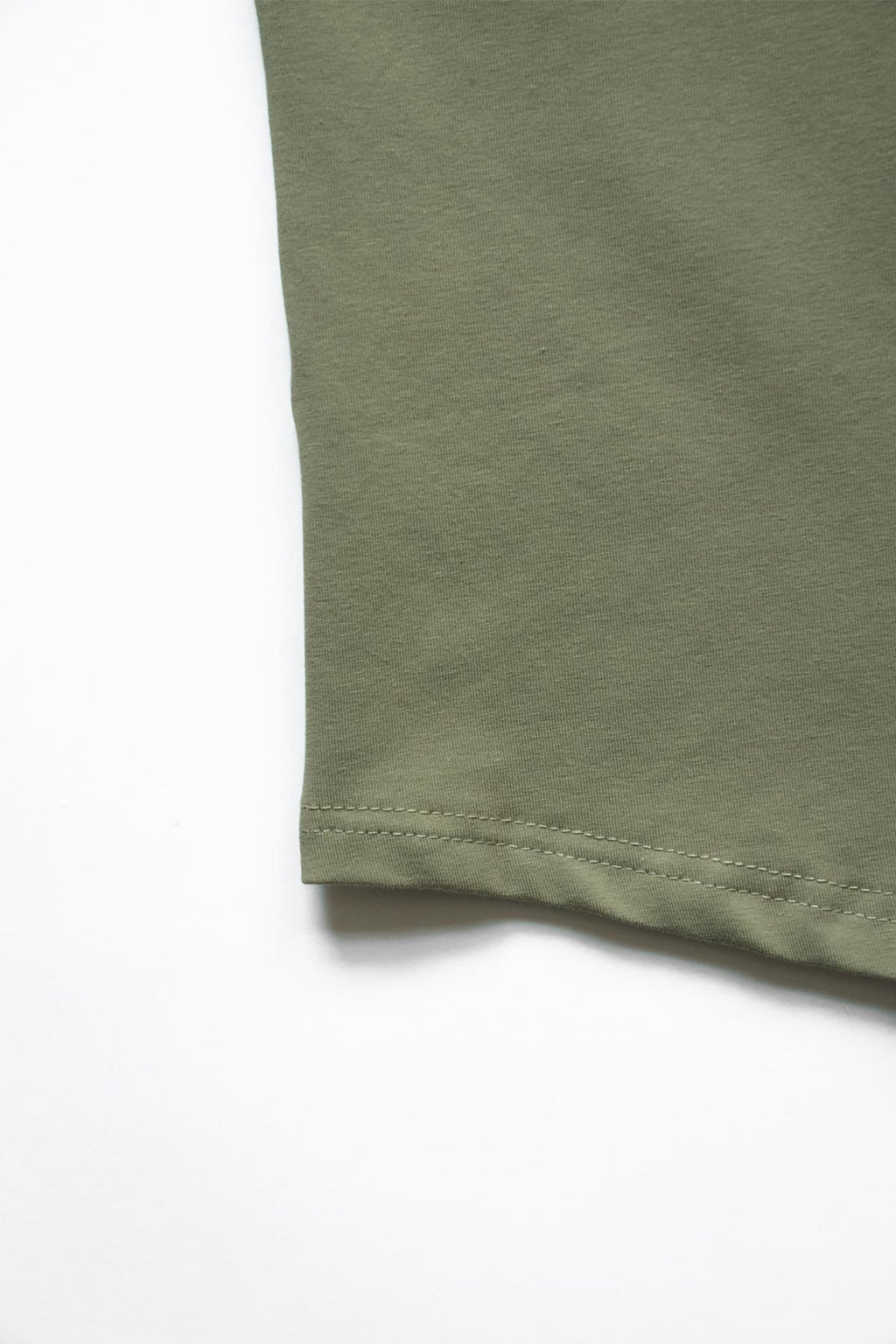 Slim Curve Crew T-Shirt: Khaki Green - Rule Of Threads