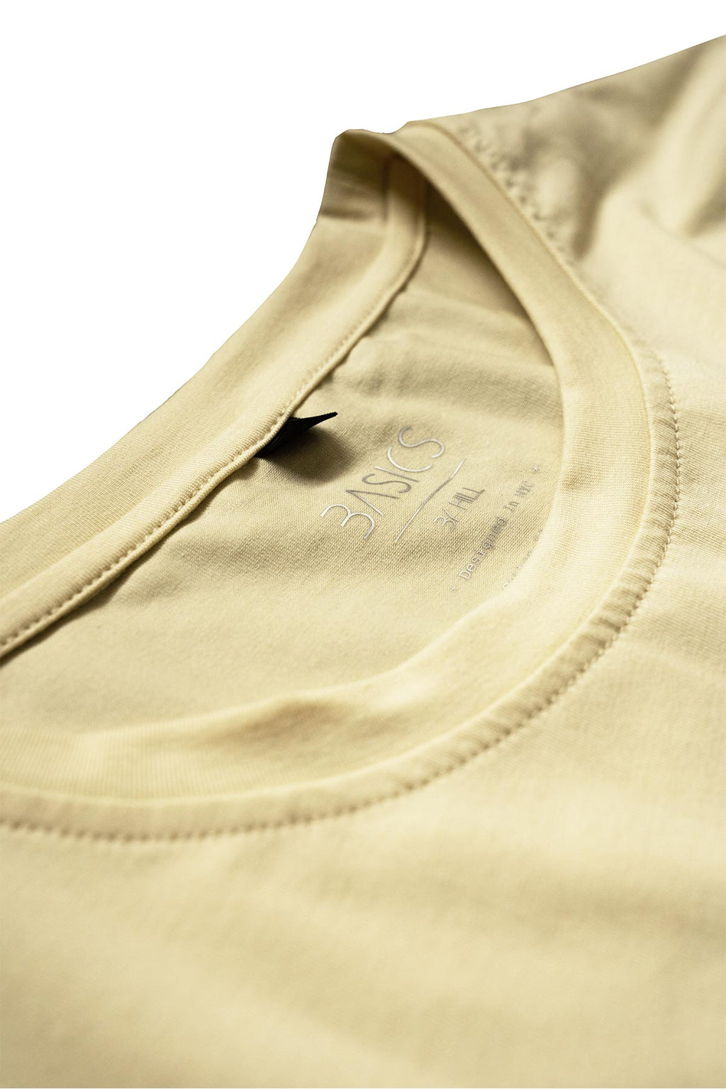 Slim Curve Crew T-Shirt: Sand - Rule Of Threads