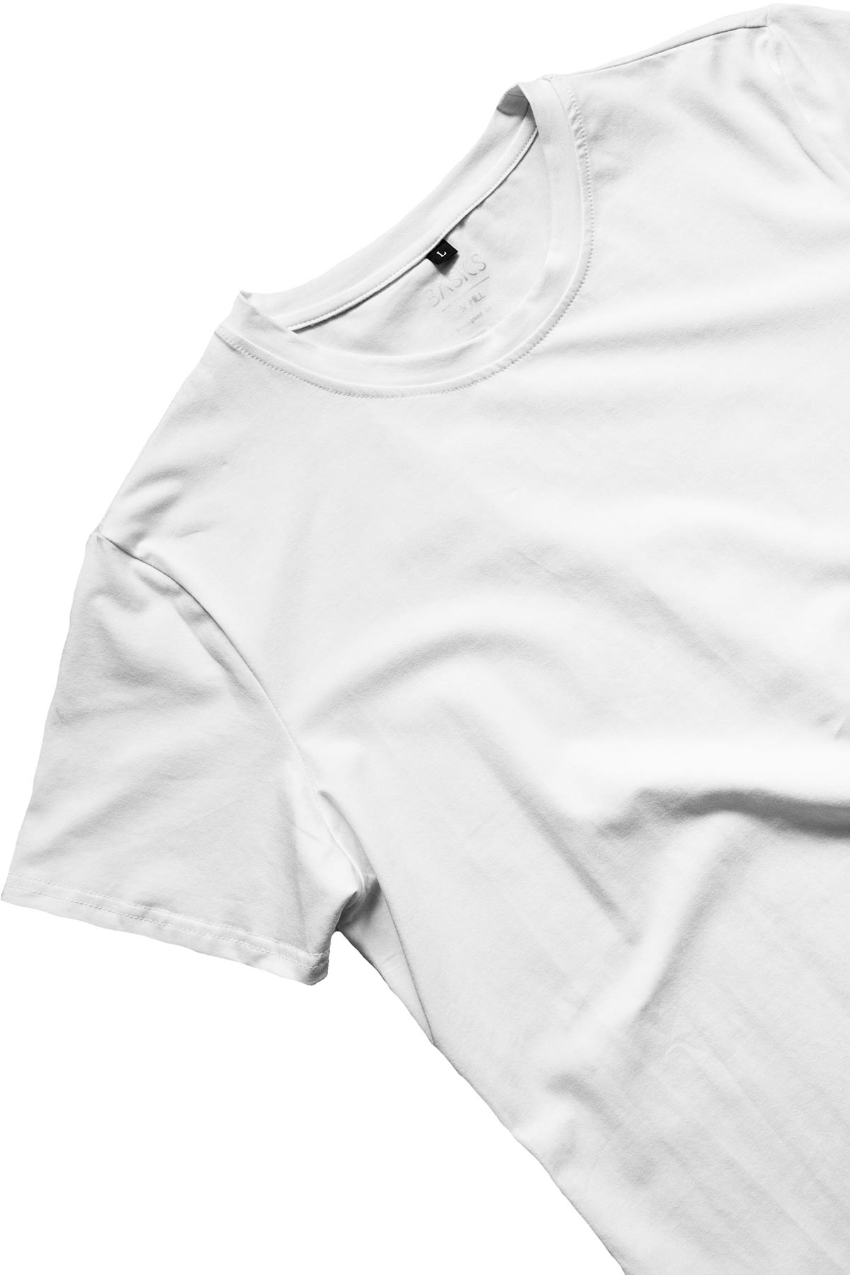 Slim Curve Crew T-Shirt: White - Rule Of Threads