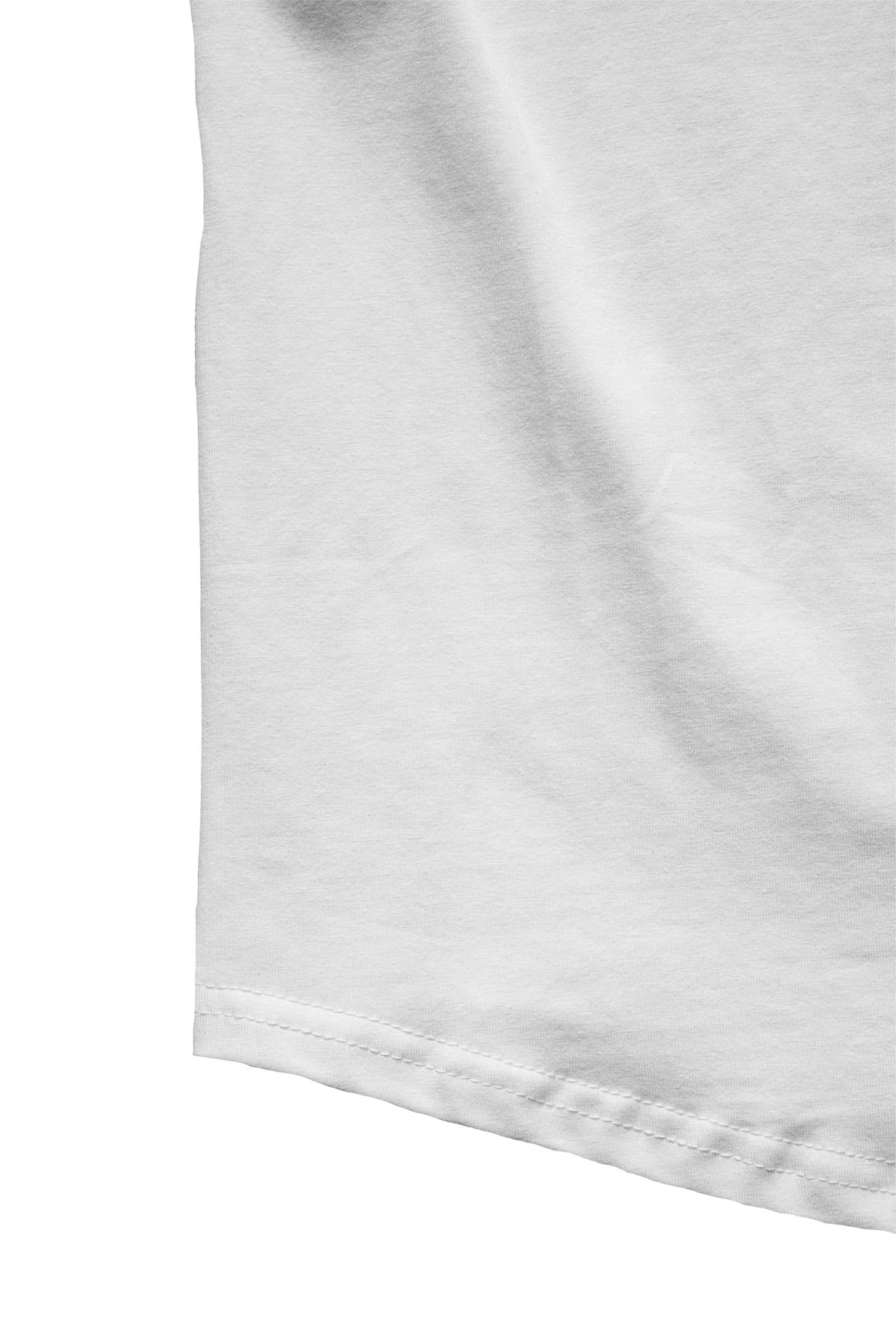 Slim Curve Crew T-Shirt: White - Rule Of Threads